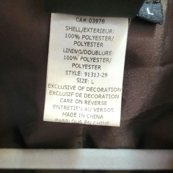 SHARON YOUNG  cropped shiny faux fur SWING JACKET size large - Picture 3 of 8